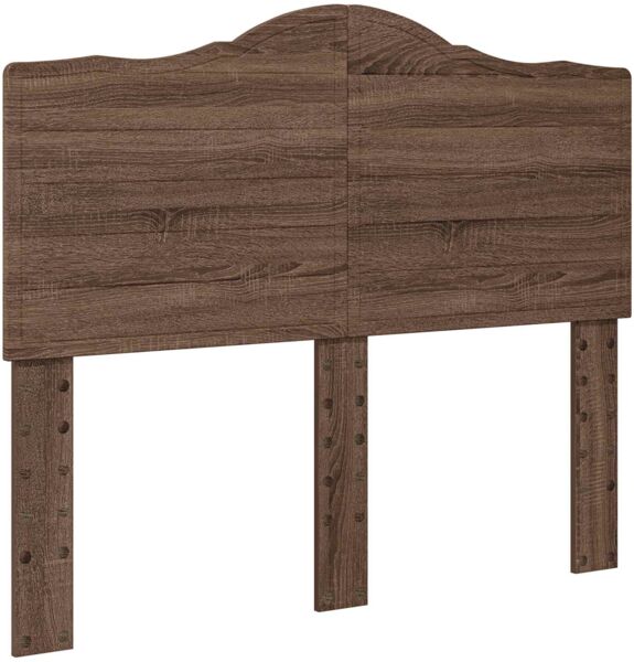 vidaXL Bettrahmen Braun Eichen-Optik 120 x 190 cm Ingenieurs Holz 3413442 Bild 7