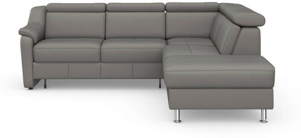 sit&more Ecksofa Freetown L-Form, inklusive Kopfteilverstellung und komfortablem Federkern