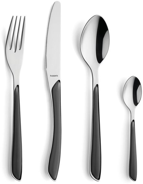 Kuppels PRISMA Besteckset 24-teilig schiefergrau mattiert
