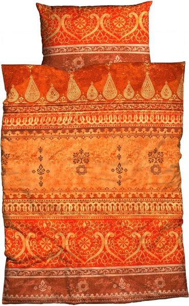 CASATEX Bettwäsche Indi, Biber, 2 teilig, romantisch, orientalisch, weich und gemütlich