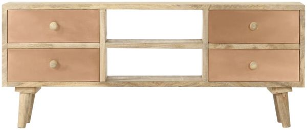 vidaXL TV-Schrank 110×30×45 cm Mango Massivholz 287874 Bild 2