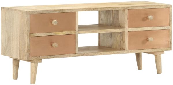 vidaXL TV-Schrank 110×30×45 cm Mango Massivholz 287874