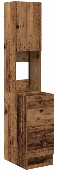 vidaXL Küchenbuffet mit Schubladen mit Regal Altholz 32 x 50 x 180 cm 871377