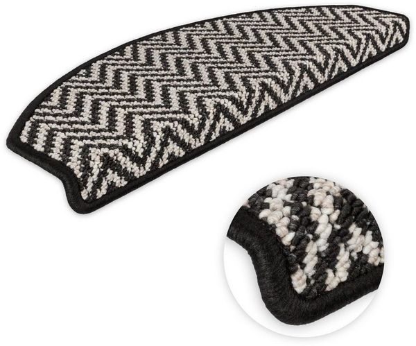 Metzker® Stufenmatte Stufenmatten Amsterdam, halbrund, Höhe: 6 mm, 15 Stück im Set - Anthrazit