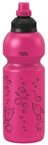 SCHOOL-MOOD® Trinkflasche pink, 600 ml, Flasche, spülmaschinenfest, auslaufsicher, Kinderflasche