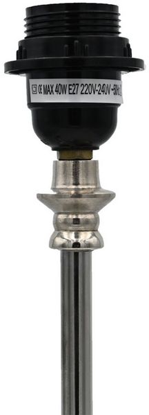 dasmöbelwerk Tischleuchte Tischleuchte Lampenfuß SHONY 10x10x49 cm Lampe Silber Metall