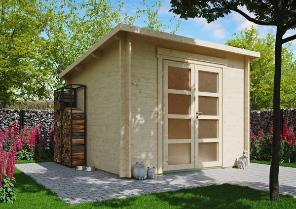 Fjordholz Gartenhaus Modell Max 44 F Natur