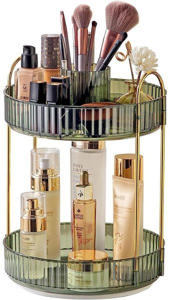 TUWENA Make-Up Organizer Make Up Organizer, 360° drehbare Kosmetikaufbewahrungsbox