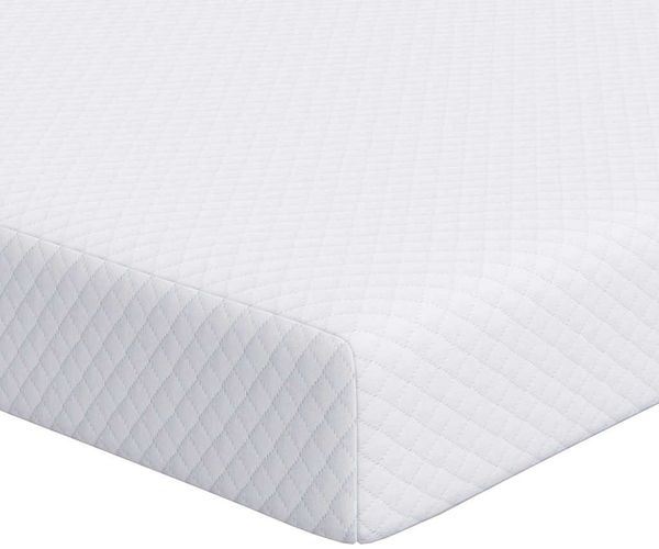 vidaXL Matratzenauflage, Jacquard Stoff weiß, Höhe 10 cm, 80x200 cm Bild 2