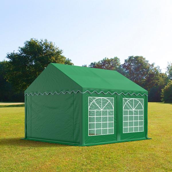 Party-Zelt Festzelt 3x4 m Garten-Pavillon -Zelt PVC Plane 700 N in dunkelgrün Wasserdicht Bild 2