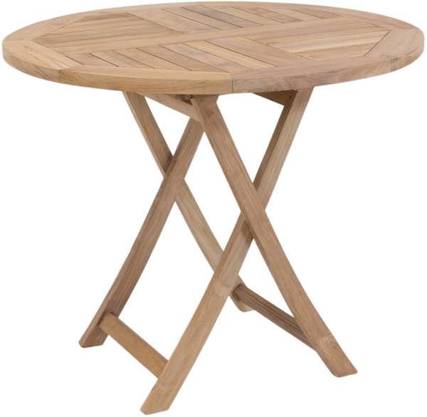 Gartentisch Klapptisch Paris in premium Teak rund D 90