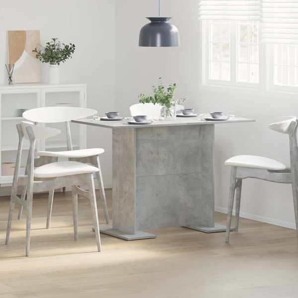 vidaXL Esstisch Beton Grau 110 x 60 x 75 cm Holzwerkstoff 863163