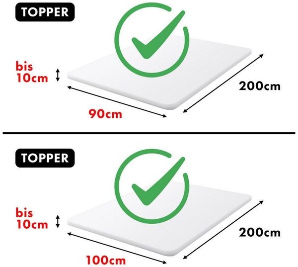 Jacobson Spannbettlaken TOPPER aus 100% Baumwolle, Jersey Bettlaken 160 g/m², Spannbetttuch mit Gummizug, pflegeleicht & viele Farben Bild 4