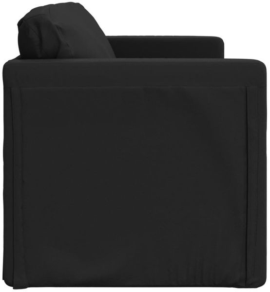 vidaXL Bodensofa mit Schlaffunktion Schwarz 112x174x55 cm Kunstleder 353973 Bild 9