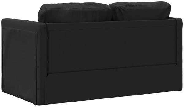 vidaXL Bodensofa mit Schlaffunktion Schwarz 112x174x55 cm Kunstleder 353973 Bild 11