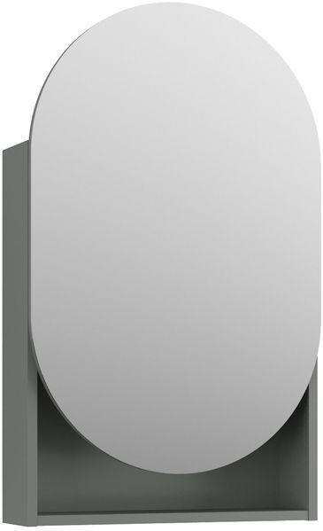 BADEDU PINA Spiegelschrank 50 cm breit, Grün, mit Ablage