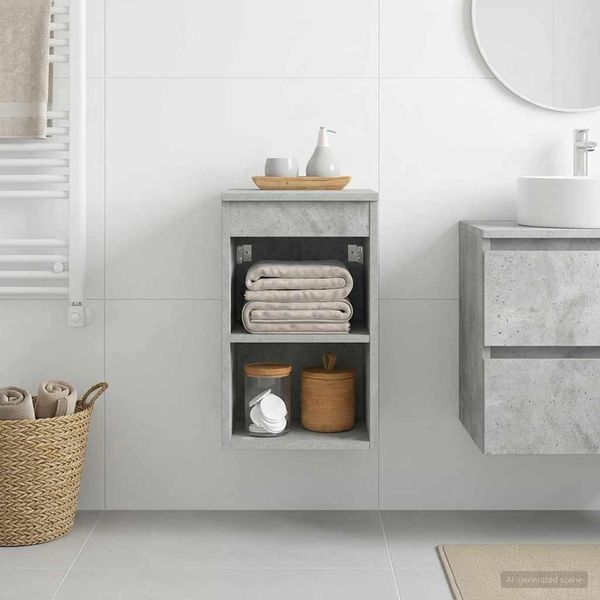 vidaXL Badezimmerschrank Inzwischen Betongrau 30 x 41 x 50 cm 890345