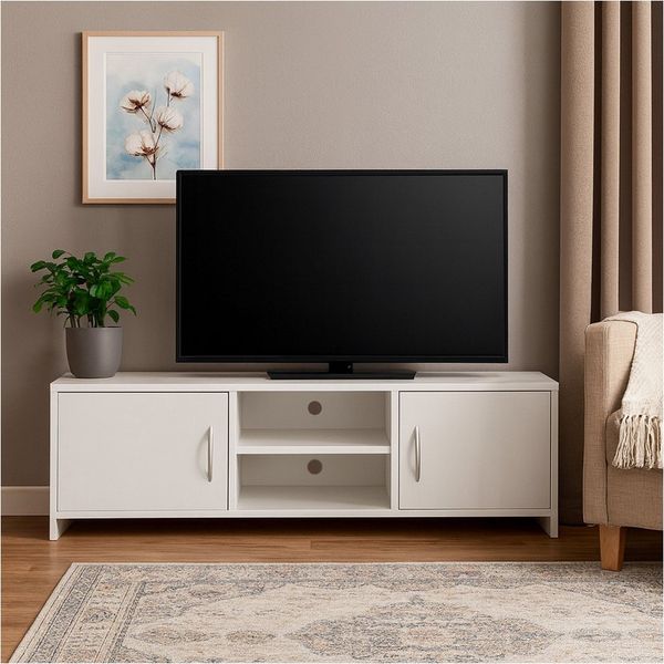 HTI-Living Lowboard TV-Schrank Thekla Weiß (Stück, 1 Lowboard), TV-Bank Lowboard