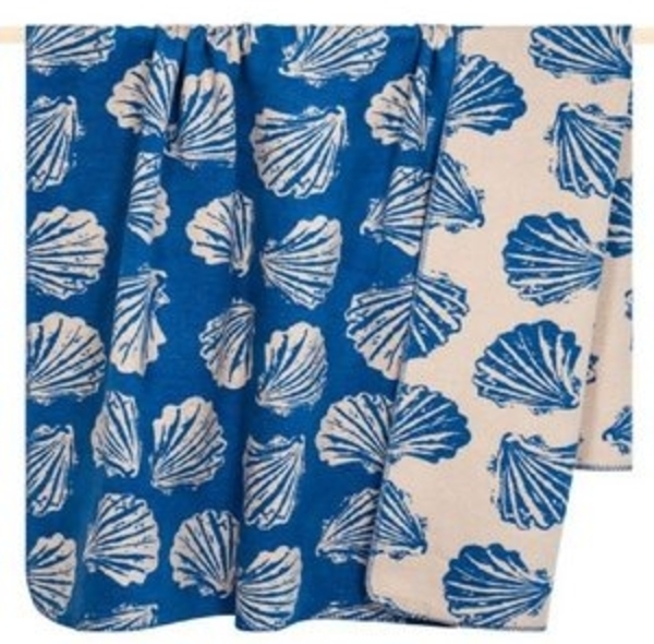 pad Wohndecke, Mischgewebe, 150x200 cm, Shell Muschel Blau Bild 4