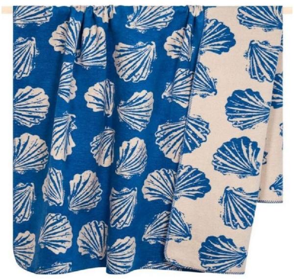 pad Wohndecke, Mischgewebe, 150x200 cm, Shell Muschel Blau Bild 1