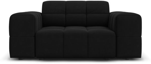 Micadoni Sessel Jennifer 1-Sitzer Samt Schwarz