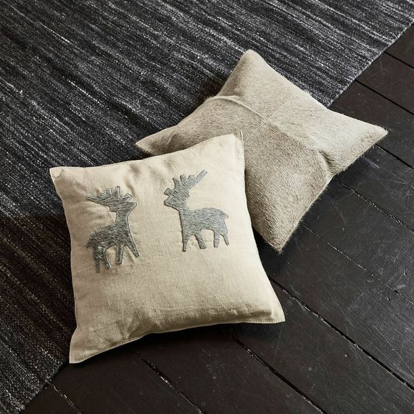 Mirabeau Kissenhülle Kissenhülle 2er Set Beaupuy grau