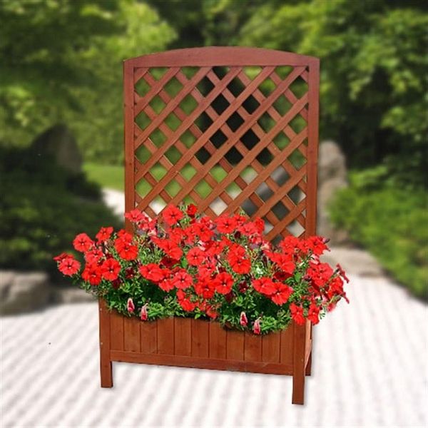 Melko Blumenkasten Rankkasten Blumenkasten Rankgitter 72x30x120 cm Rankhilfe Rankgestell (Stück), Langlebig