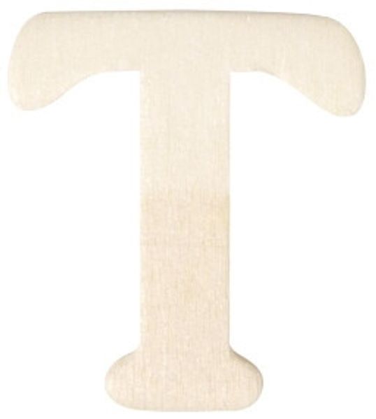 Holz-Buchstaben, 4 cm, T