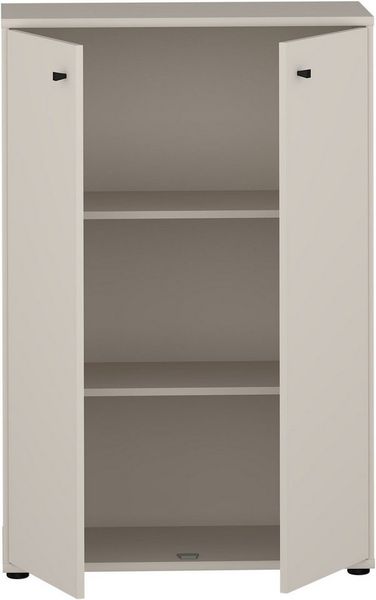 Forte TEMPRA 2 Kommode 70 80, Moderne Kommode 2-türig, Schlafzimmer, Wohnzimmer, Holzwerkstoff, Büro, Kaschmir|Beige, 73,7 cm breit x 111,1 cm hoch x 34,8 cm tief Bild 3