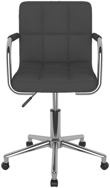 vidaXL Esszimmerstuhl Drehbar Dunkelgrau Stoff, Drehbar [3088156]