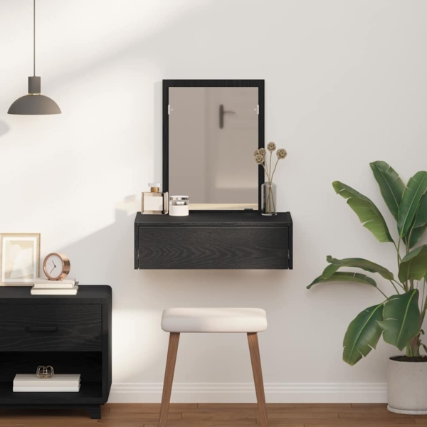 vidaXL Schminktisch mit Speicher Schwarz 60 x 40 x 70 cm Holzwerkstoff 865191 Bild 3