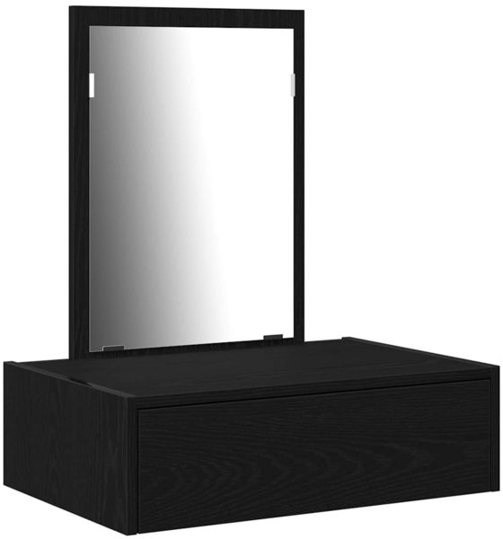 vidaXL Schminktisch mit Speicher Schwarz 60 x 40 x 70 cm Holzwerkstoff 865191 Bild 1