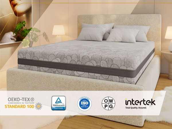 Ergonomische Multipocketmatratze mit HR-Schaum, optimaler Luftzirkulation & Körperanpassung – Härtegrad H3 – 180 x 200 cm – VALTI – APRI Bild 6