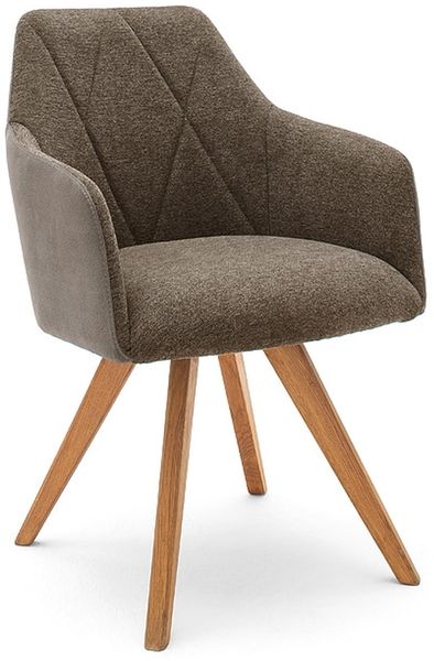 Polsterstuhl >REDDING< in cappuccino - 57x85x62 (BxHxT)