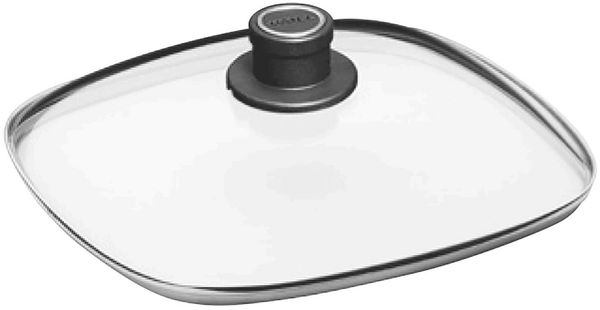 WOLL Sicherheitsglasdeckel Diamond Lite, integrierter Dampfablassgriff, extrem bruchfest Ø 24 cm, gehärtetes Sicherheitsglas mit Edelstahlrand, geeignet für alle Herdarten inkl. Induktion, spülmaschinen‑ & backofenfest bis 250 °C