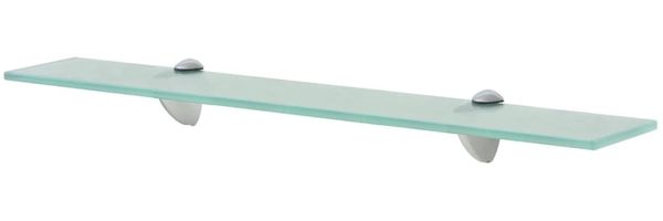 vidaXL Schwebendes Regal, Glas transparent, 0,8 x 10 x 60 cm