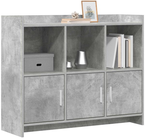 vidaXL Sideboard Betongrau 98,5 x 33 x 80 cm Holzwerkstoff 8011142 Bild 2