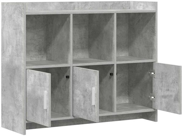 vidaXL Sideboard Betongrau 98,5 x 33 x 80 cm Holzwerkstoff 8011142 Bild 3