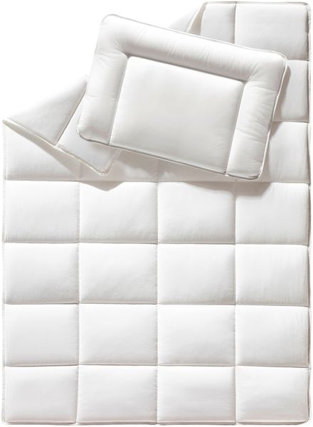 f.a.n. Kinder-Bettenset - Set aus Decke 100x135 cm und Kissen 40x60 cm, 100% Baumwolle