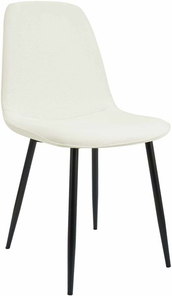 Esszimmerstuhl RAZON - Stoff Creme 45x54x88 cm | Essstühle Esszimmerstühle Küchenstühle Wohnzimmerstühle