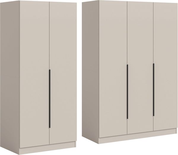 Home affaire Schrank-Set Skarde moderner Kleiderschrank Schlafzimmerschrank, (1-St, wähle deine beste Schrank Kombination), Skarde Kleiderschrank 200 cm, 2 Kleiderstangen und 5 Böden