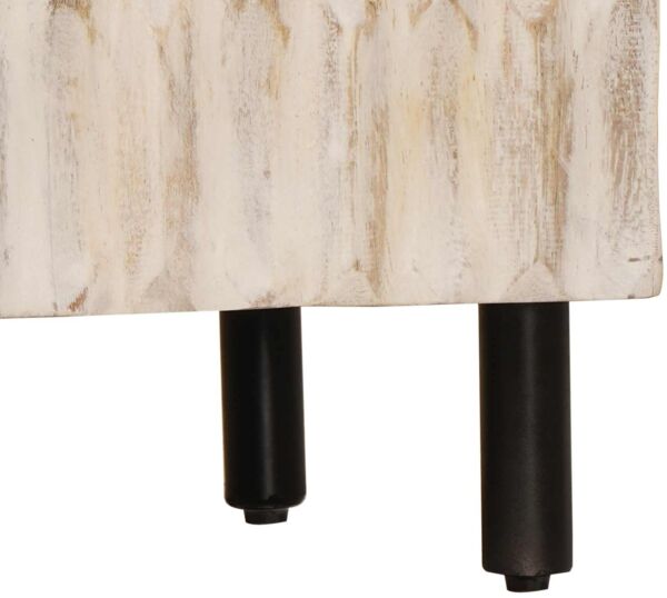 vidaXL Sideboard Weiße gewaschene Oberfläche 60 x 33 x 75 cm 4017866 Bild 8