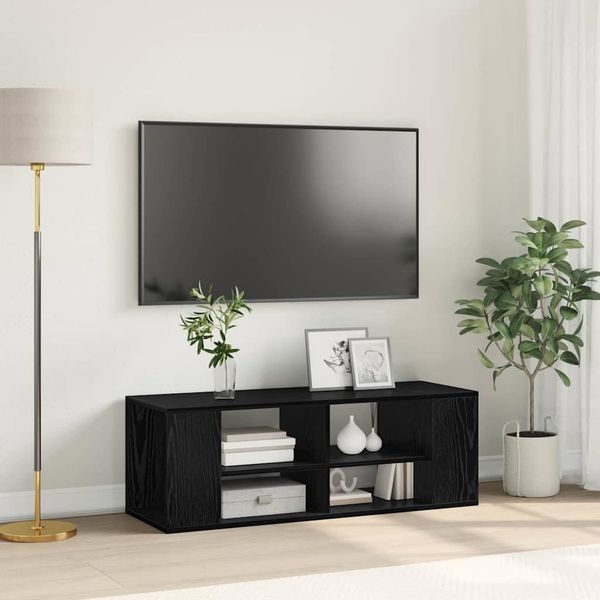 vidaXL TV-Schrankset Schwarz Eichen-Optik 102 x 35 x 35 cm 875127