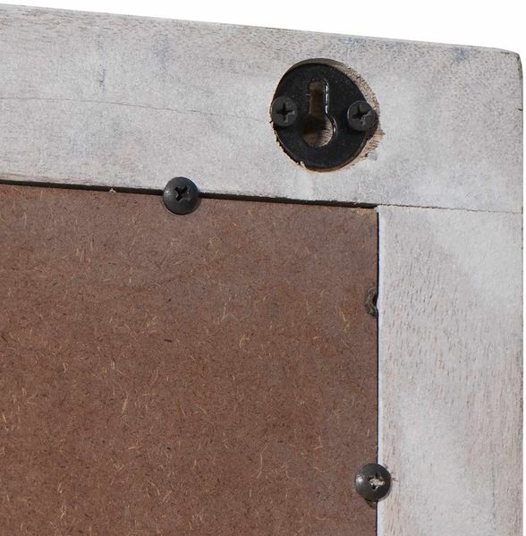 vidaXL Wandspiegel Rechtwinklig Weiß 70 x 50 cm Massivholz Mango 4018399 Bild 6