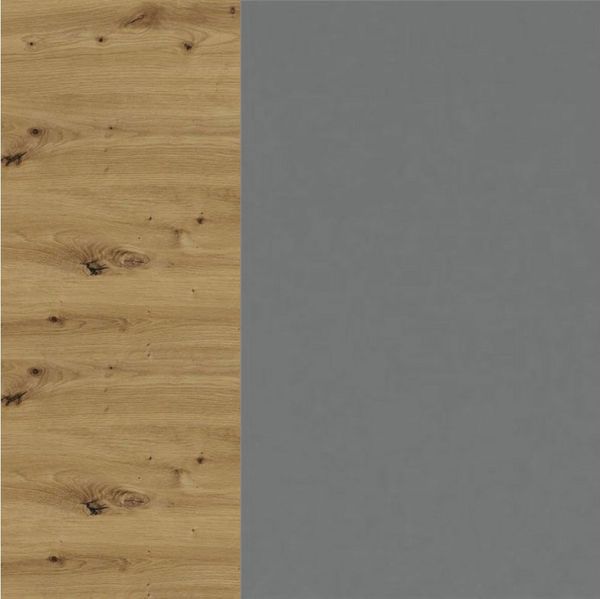 Kücheneckhängeschrank BONN 60x60cm 1-türig matt Farbe: dust grey matt / Eiche Artisan (BO-W10/60)