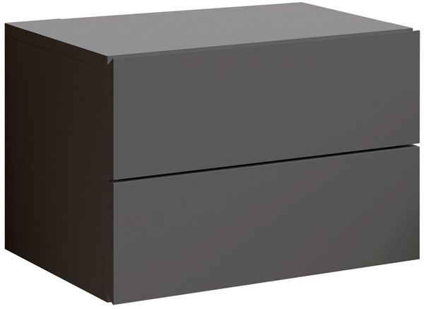 Nachttisch Carry / Cabo, Holzwerkstoff, Anthrazit, 42 x 28 x 30 cm