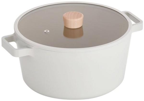 NEOFLAM® Kochtopf FIKA Kochtopf 24cm inkl. Glasdeckel, Aluminiumguss (1-tlg)