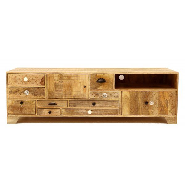 Fernsehtisch Manu 160x50x45 aus Mangoholz