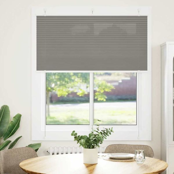 vidaXL Plissee Anthrazit 120x100 cm Stoffbreite 119,4 cm Polyester 4015079