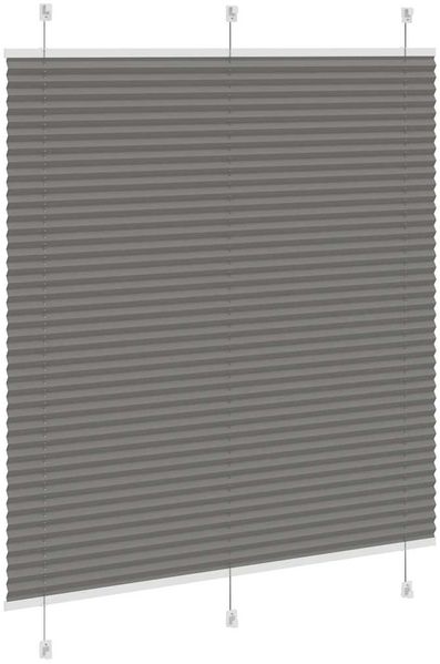 vidaXL Plissee Anthrazit 120x100 cm Stoffbreite 119,4 cm Polyester 4015079 Bild 4